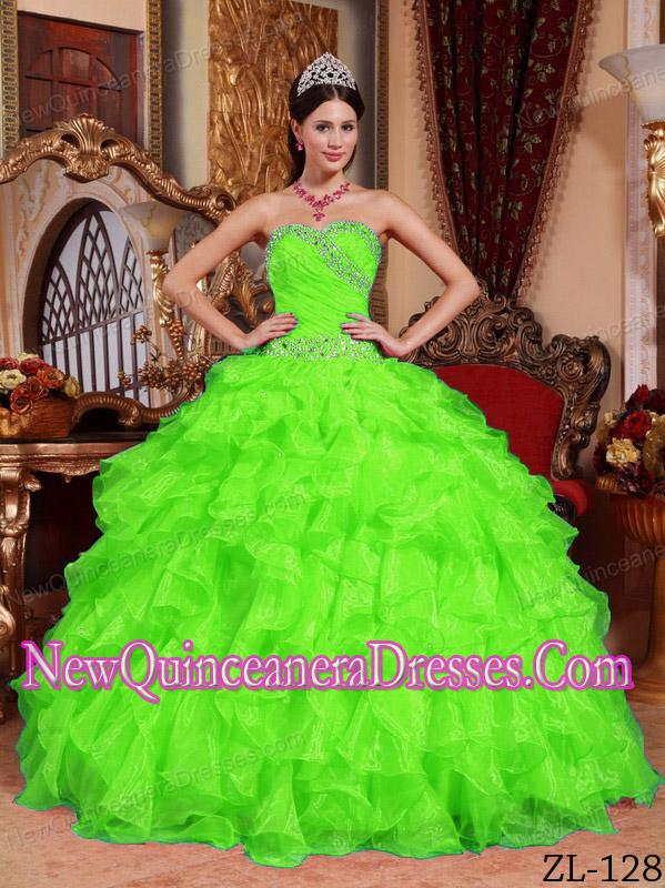 neon quinceanera dresses