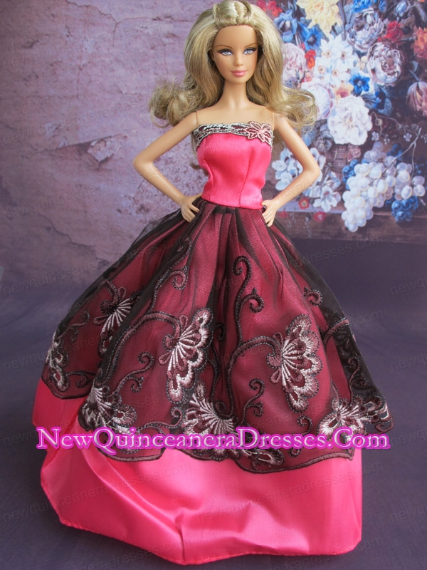 black barbie gown