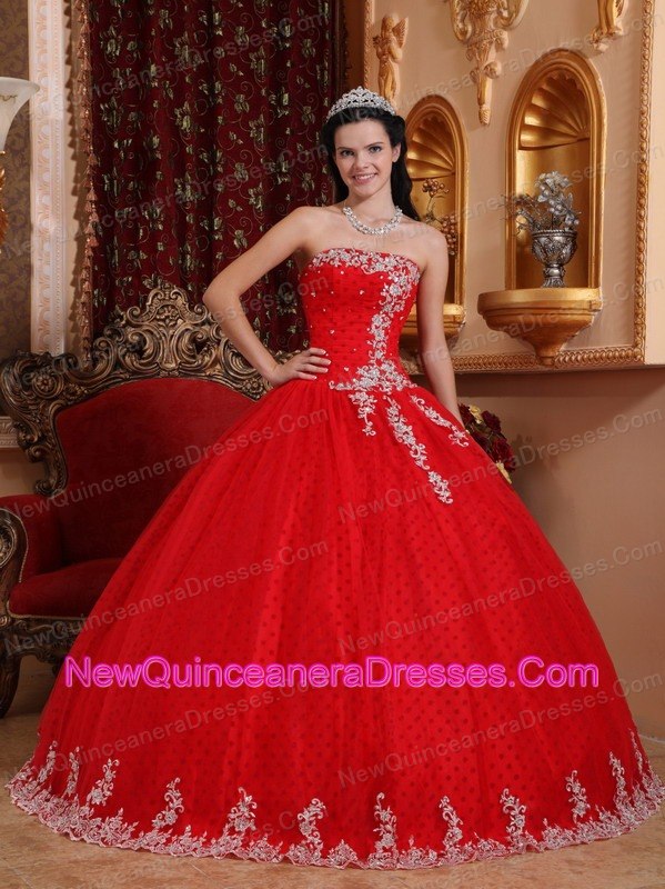 cheap red quinceanera dresses