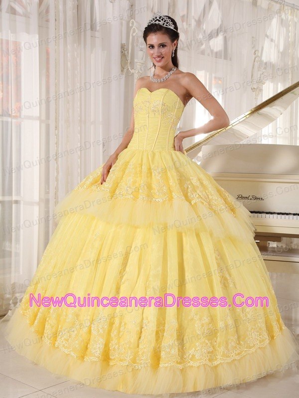 light yellow quinceanera dresses