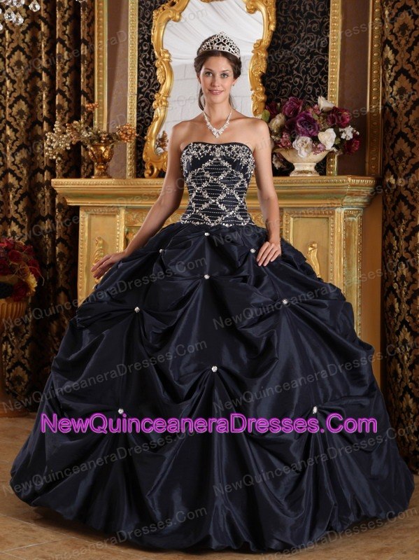 black sweet 15 dresses