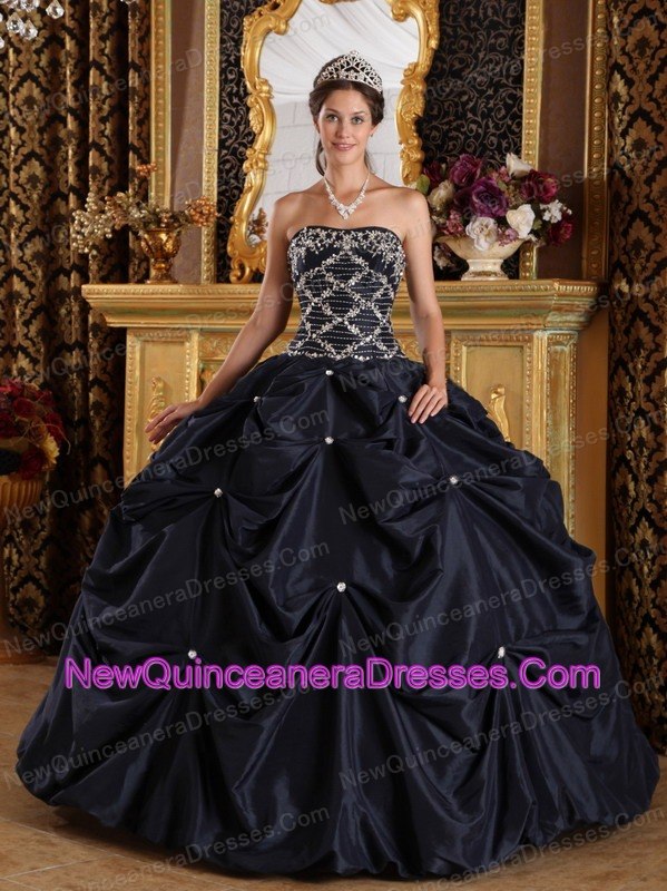 black sweet 15 dresses