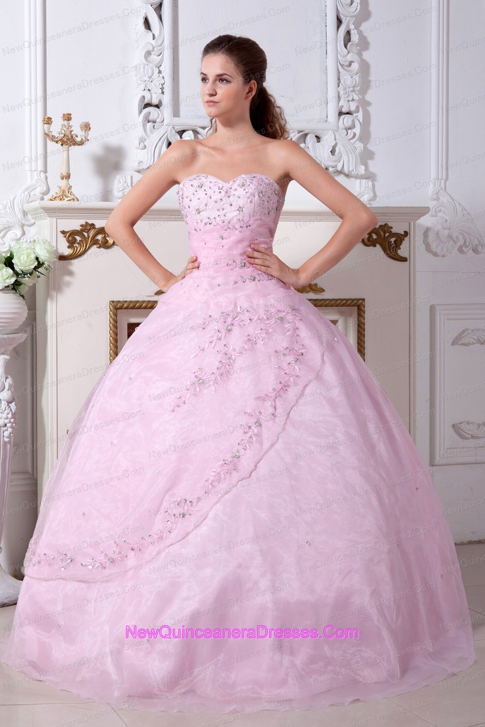 baby pink sweet 16 dresses