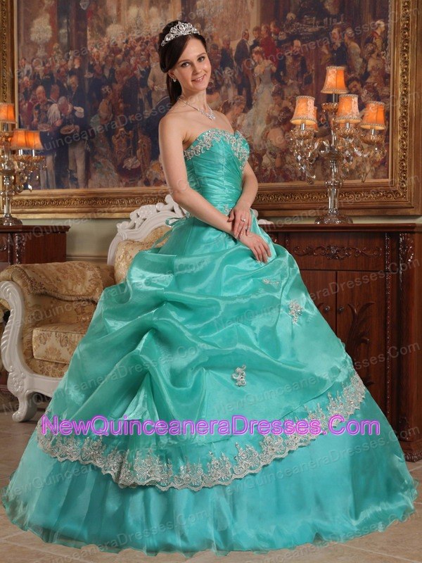 turquoise quinceanera