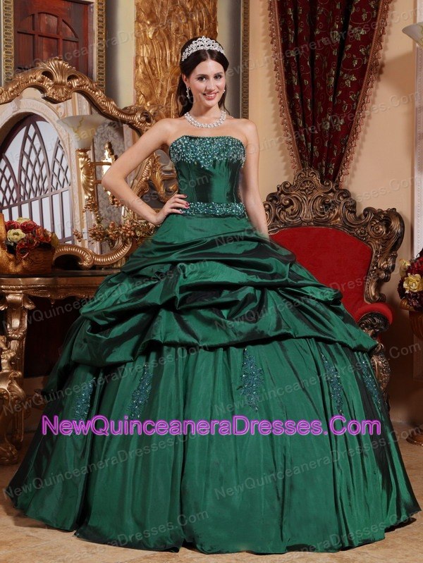 forest green quince dress