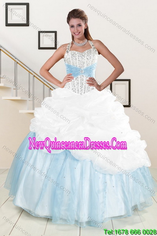 triumph 2015 Multi Color Dresses for Quince with Pick Ups and Beading