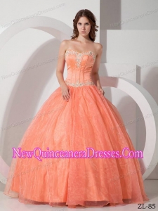 Beautiful Sweetheart Satin and Organza with Appliques and Beading 2013 Quinceanera Dress