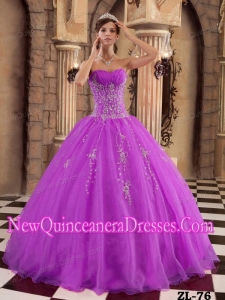 Luxurious Fuchsia Ball Gown Organza Beading Quinceanera Dress
