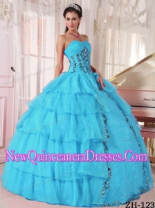 Perfect Cheap Ball Gown Sweetheart Floor-length Organza Paillette Quinceanera Dress