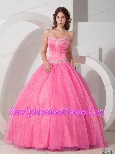 A Beautiful Sweetheart Appliques with Beading Simple Quinceanera Dresses