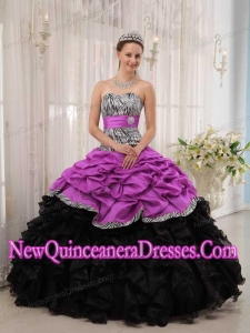 Brand New Ball Gown Sweetheart Floor-length Popular Quinceanera Gowns in Fuchsia and Black