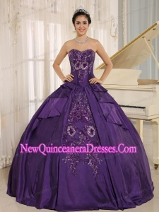 Plus Size Purple Embroidery Quinceanera Dress With Sweetheart In 2013 Quinceanera Dresses