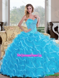 Top Seller Ball Gown Sweetheart Quinceanera Dress with Beading