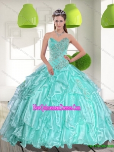 Elegant Ball Gown Sweetheart Appliques and Beading Quinceanera Dresses