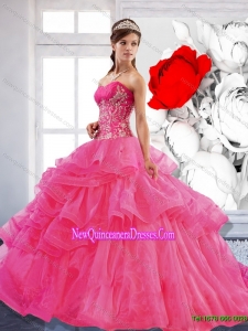 New Style Sweetheart Ball Gown 2015 Quinceanera Dress with Appliques