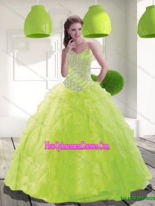 Classical Sweetheart Beading Quinceanera Dress in Spring Green