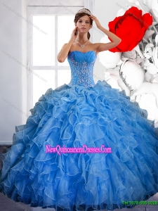 Luxurious Ball Gown Quinceanera Dress with Ruffles and Appliques