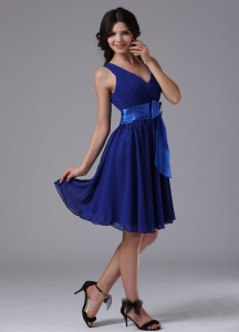 Simple Blue For 2013 Dama Dresses for Quinceanera