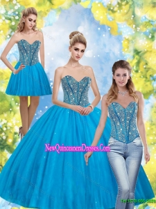 New Style Beading Sweetheart Quinceanera Dresses for 2015