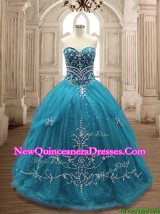 New Arrivals Big Puffy Sweet 16 Dress in Teal