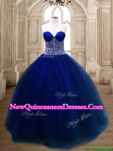 New Arrivals Beaded Tulle Quinceanera Dress in Royal Blue