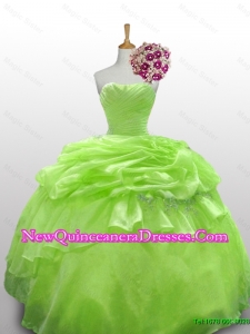 2015 Luxurious Quinceanera Dresses with Paillette and Ruffled Layers