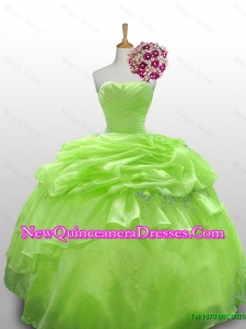 2015 Luxurious Quinceanera Dresses with Paillette and Ruffled Layers