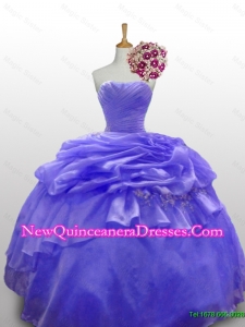 Cute Beaded and Paillette Quinceanera Dresses with Ruffled Layers for 2015