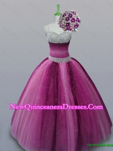 Perfect Spaghetti Straps Quinceanera Dresses with Beading for 2015