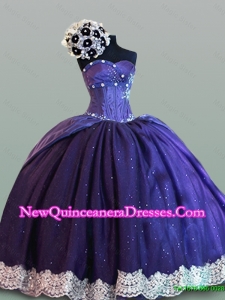Modest Sweetheart Quinceanera Dresses with Lace for 2015