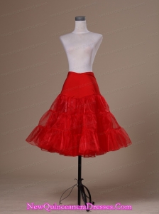 Hot Selling Red Organza Mini-length Petticoat