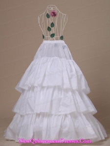 Hot Selling Taffeta Brush Train Wedding Petticoat