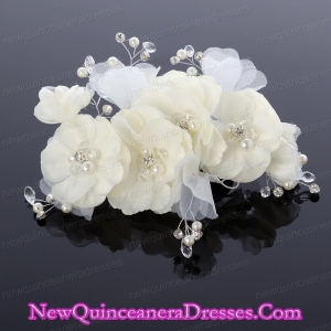 Pure Imitation Pearls Wedding Hair Flower for Summer