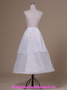 White Ankle-length Taffeta Petticoat