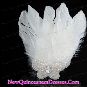 Unique White Pearl Feather for Wedding