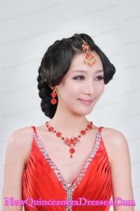 Alloy With Clear Rhinestone Ladies Jewelry Sets