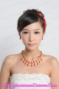 Elegant Alloy With Pearl Rhinestone Jewelry Sets