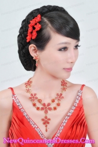 Fashional Alloy With Rhinestone Ladies Jewelry Sets