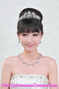 Luxurious Rhinestone Ladies Jewelry Set Including for Ladies
