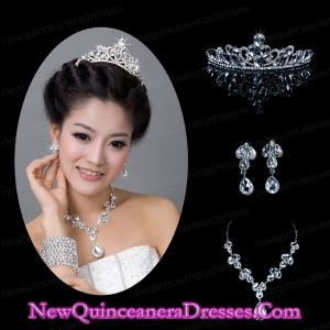 Dreamlike Alloy With Rhinestone Pearl Ladies Jewelry Sets