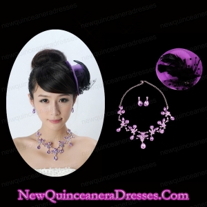 Gorgeous Alloy/Rhinestones Womens Jewelry Sets