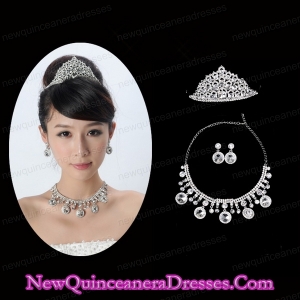 Gorgeous Alloy/Rhinestones Womens Jewelry Sets