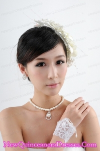 nique Alloy Wedding Jewelry Set with Necklace and Earings