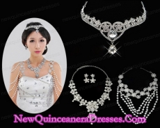 Flower Liked Jewerly Sets in Silver For Women