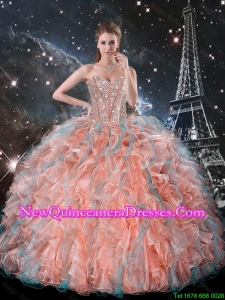 The Super Hot Ruffles and Beaded Quinceanera Dresses in Multi Color