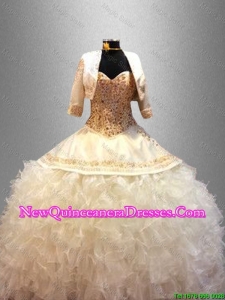 Classical Sweetheart Quinceanera Dresses with Beading and Ruffles
