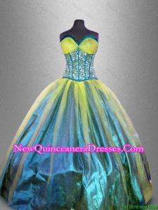 Classical Sweetheart Multi Color Quinceanera Dresses with Beading