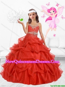 2015 Fall New Style Scoop Mini Quinceanera Dresses with Beading and Bowknot