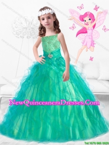 2016 Spring Perfect Square Mini Quinceanera Dresses with Beading and Ruffles