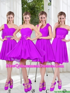 Pretty Sweetheart Beading Short Damas Dresses in Purple